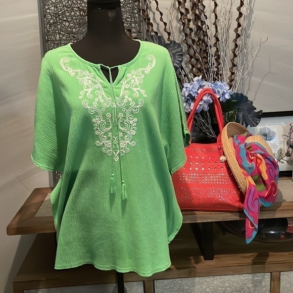 Denim & Co. Flowy Summer Top - Picture 1 of 5